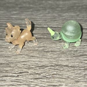 My Little Pony Pet Friends Winona Blind Bag Turtle & Brown Pony 1" Lot of 2